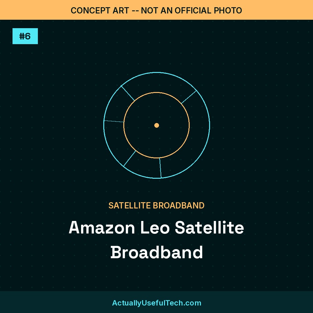 Concept art, not an official photo: Amazon Leo Satellite Broadband