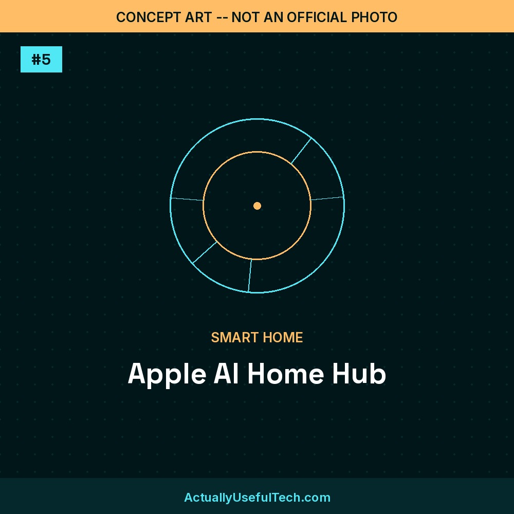 Concept art, not an official photo: Apple AI Home Hub