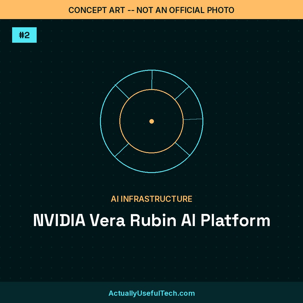 Concept art, not an official photo: NVIDIA Vera Rubin AI Platform