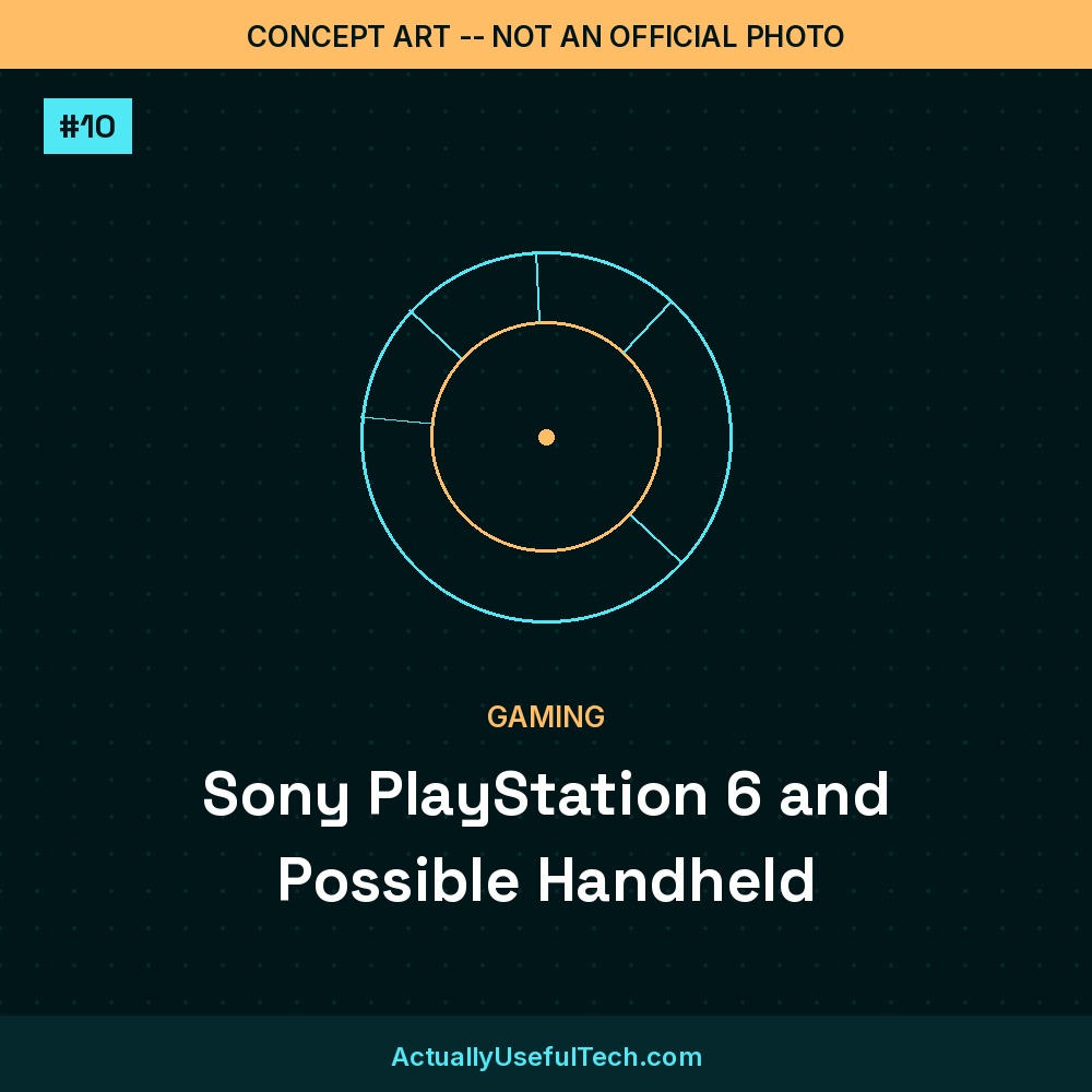 Concept art, not an official photo: Sony PlayStation 6 and Possible Handheld